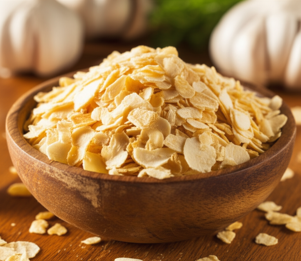 Alho desidratado laminado